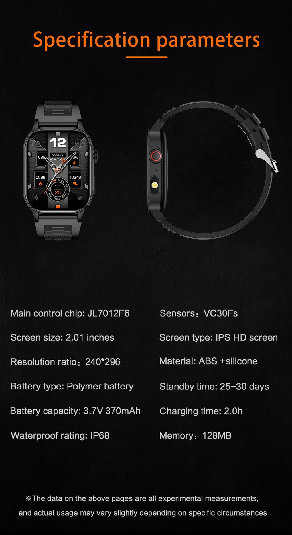 Fitness watch tracking heart rate and blood pressure