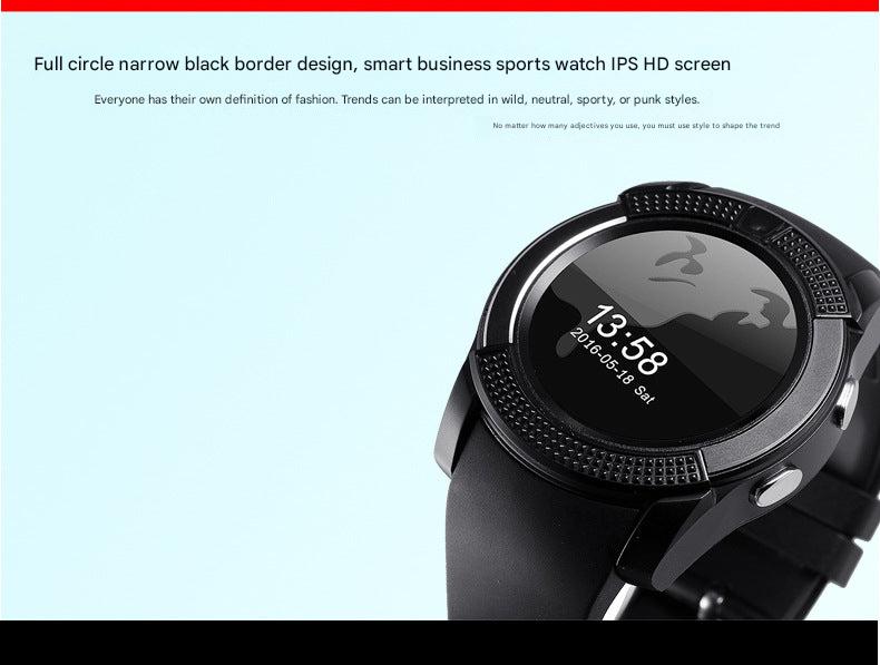 Smart Watch in black colour on a modern environment