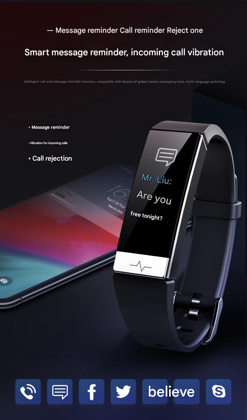 Heart rate display of Y91 fitness tracker