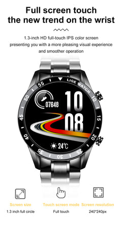 LIGE smartwatch with Bluetooth connectivity