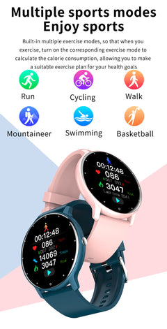LIGE Smart Watch side view showcasing colours