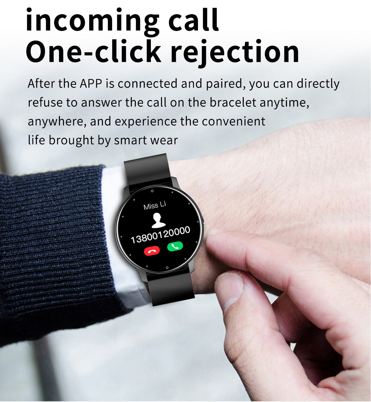 LIGE Smart Health Watch features display