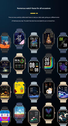 P55 Smartwatch with step count display