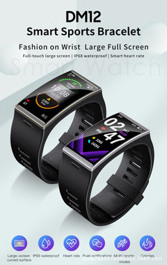 DM12 smartwatch on wrist