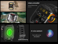 MK66 smartwatch showing battery indicator
