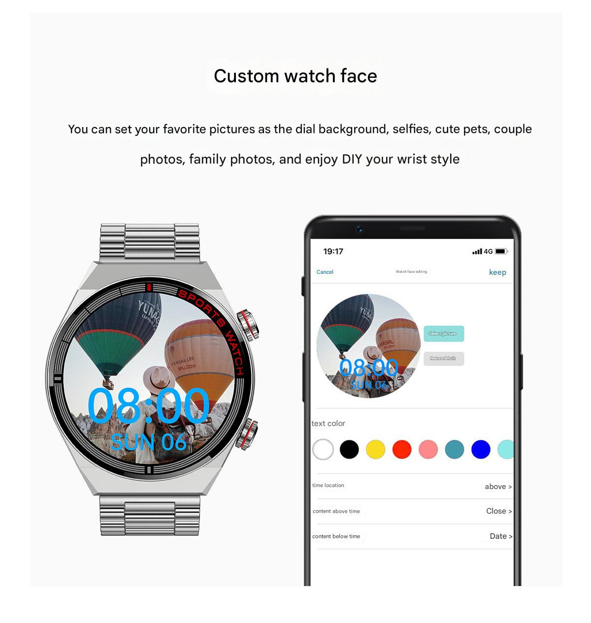 Smartwatch health monitoring features screenshot