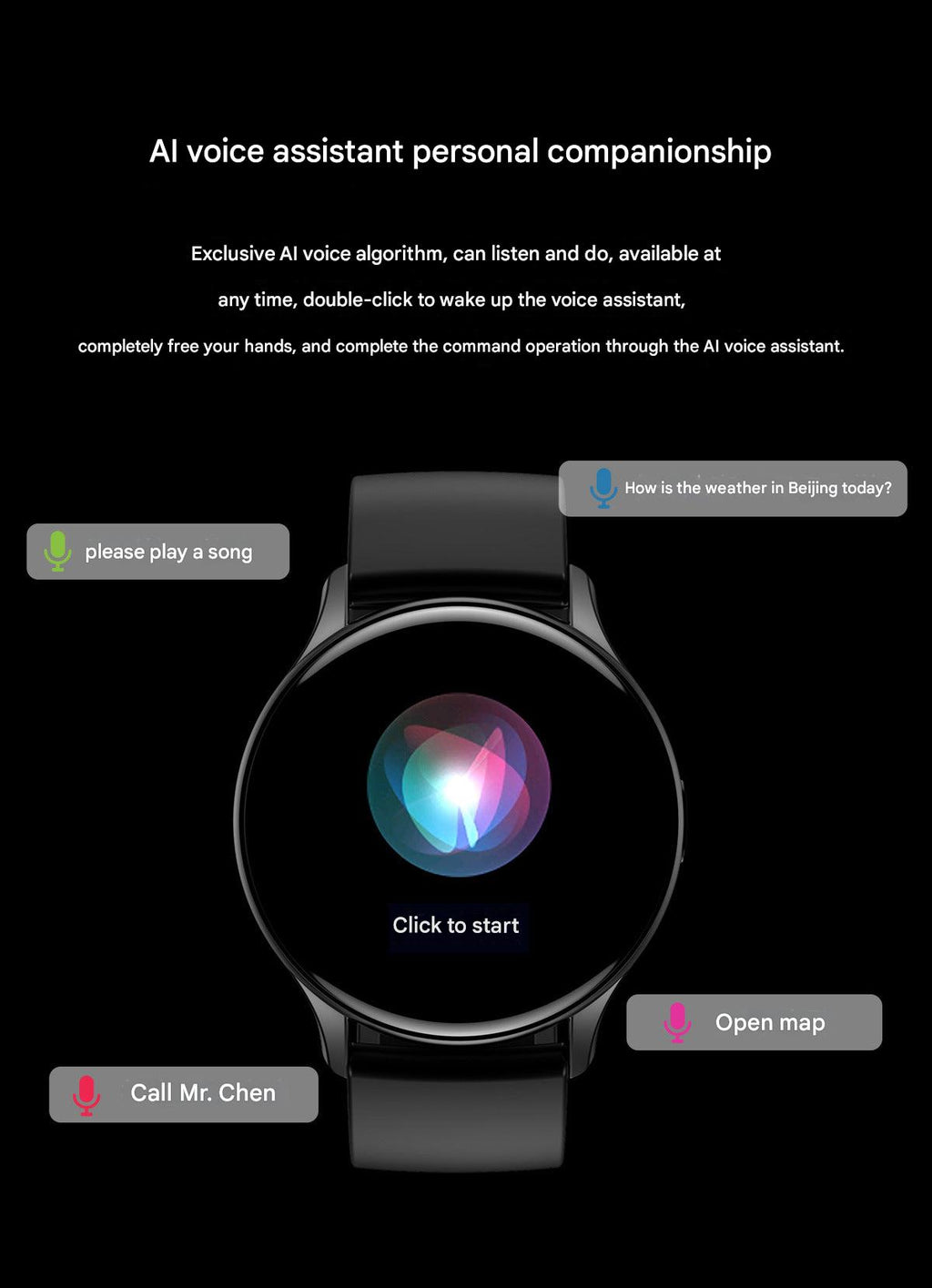HK89 smartwatch in silver grey design