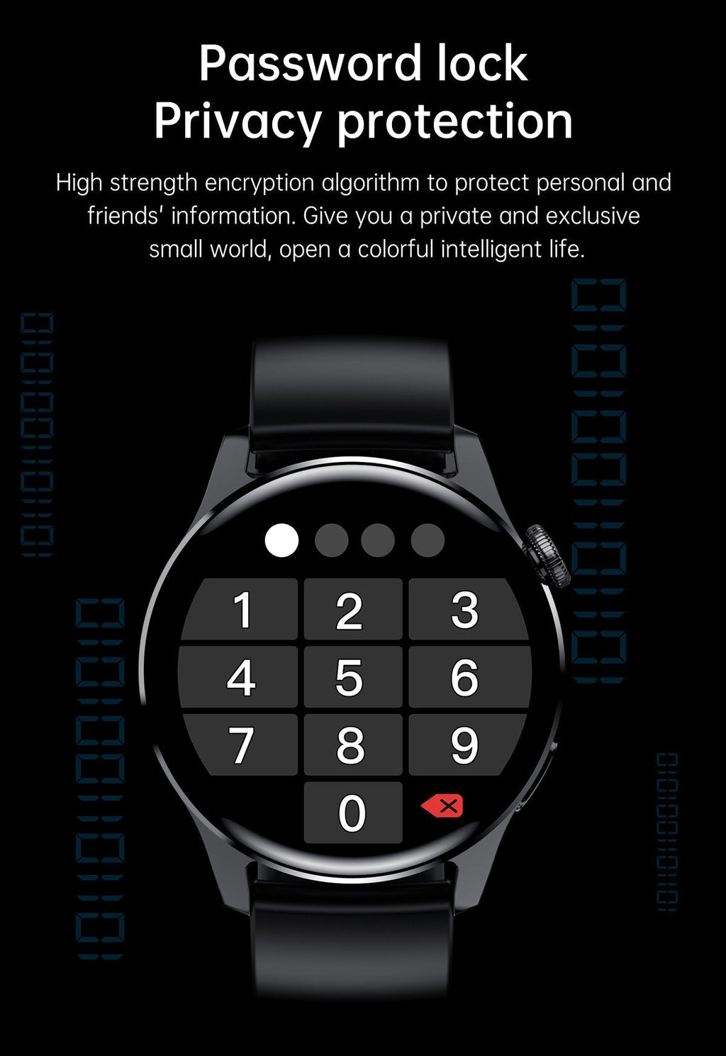 LIGE watch in different colour materials