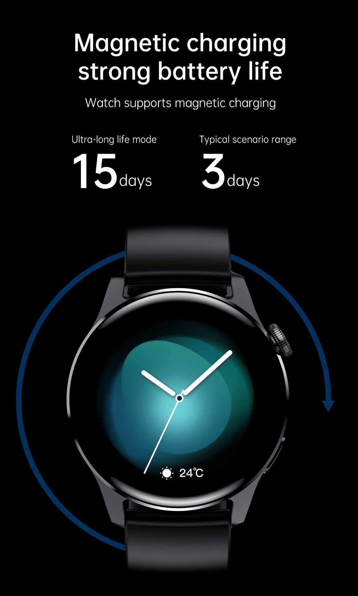 LIGE sports watch with Bluetooth function