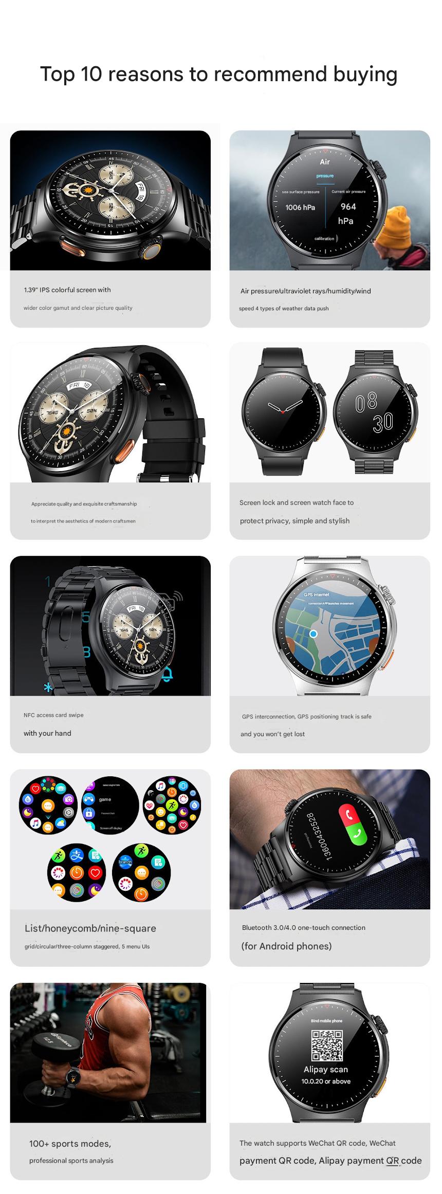 QW49 Smartwatch for waterproof fitness tracking