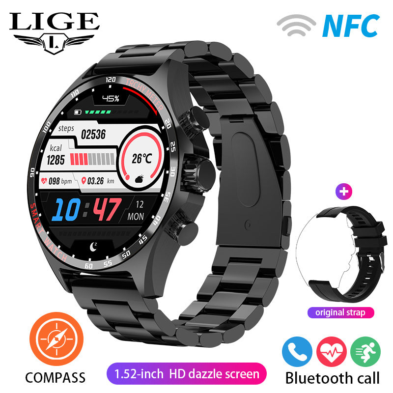 Bluetooth sports watch side profile