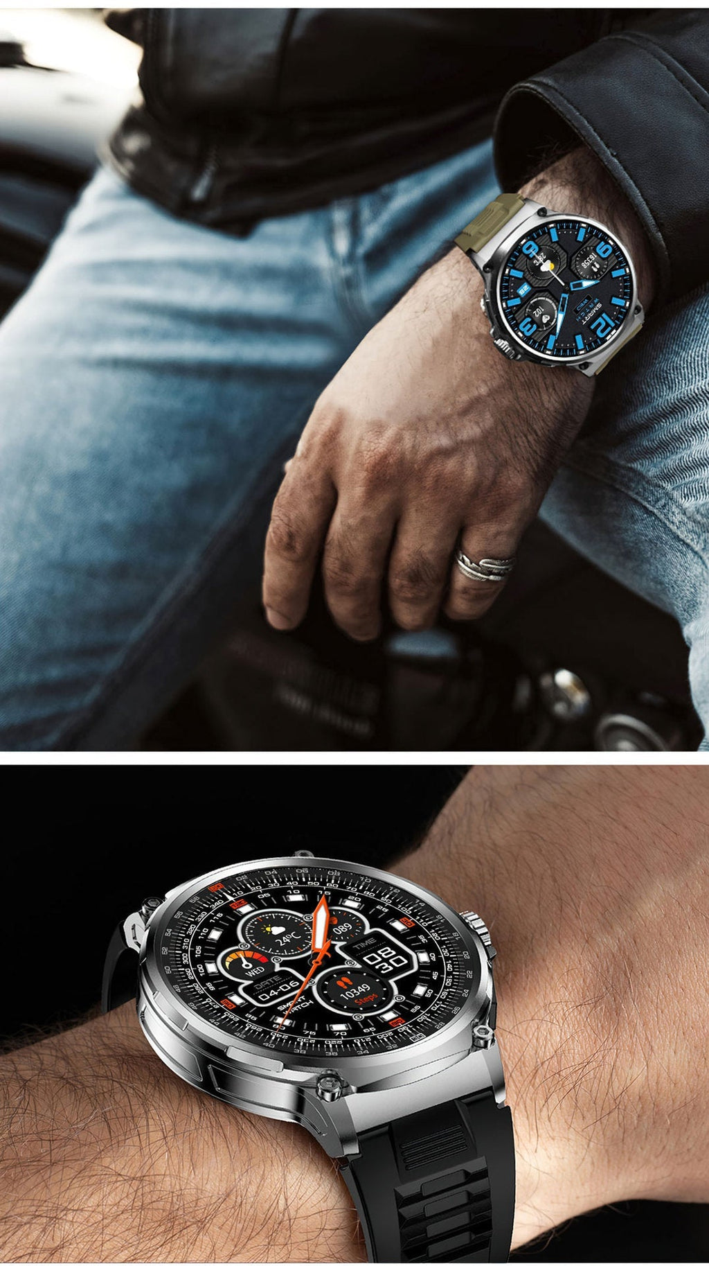 V69 smartwatch with sport tracking mode