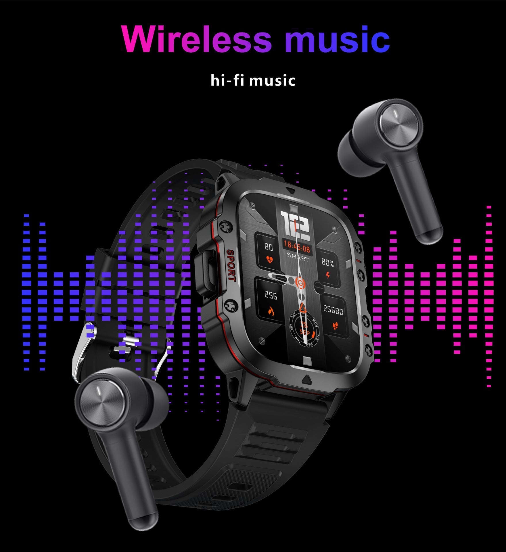 Smartwatch for active lifestyle with Bluetooth connectivity
