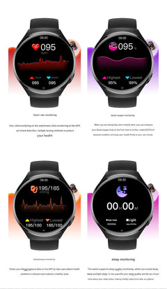 MT26 Smartwatch displays heart rate monitoring