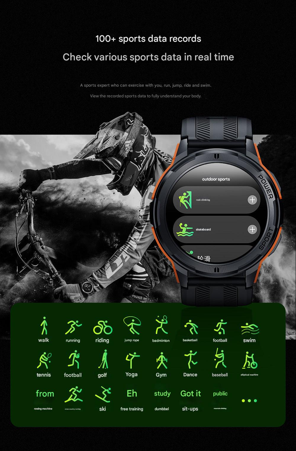 C25 smartwatch making a call via Bluetooth