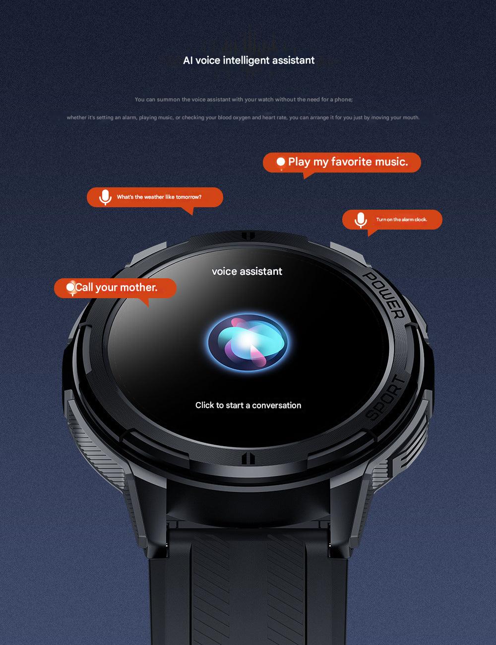 C25 smartwatch showing weather