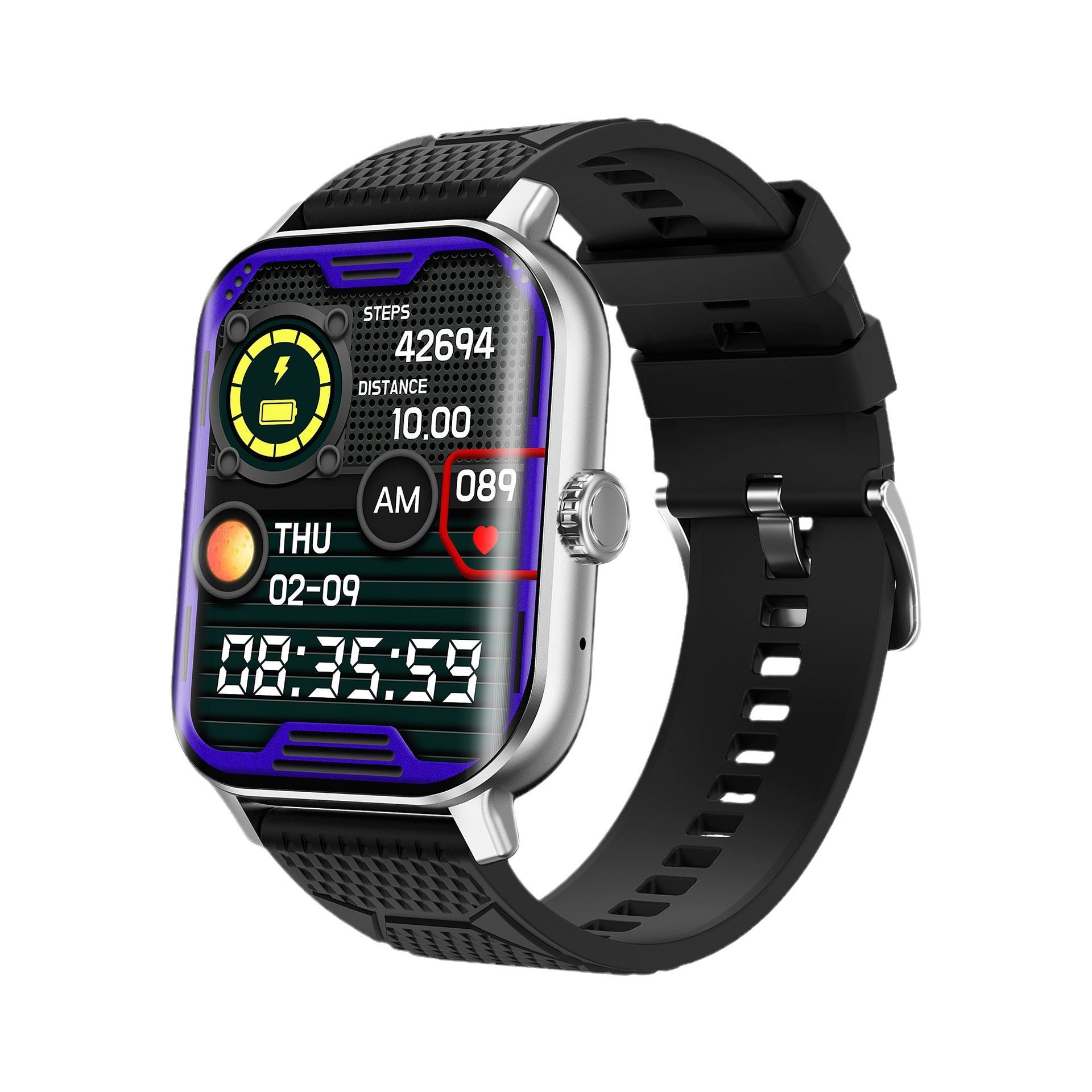 F12 smartwatch with vibrant curved screen