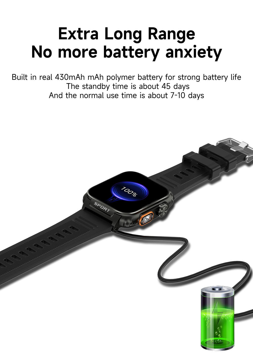 LIGE smartwatch lifestyle image during exercise