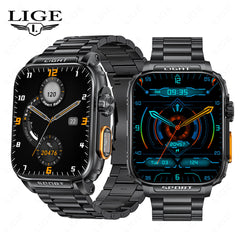 LIGE smart watch in vibrant orange