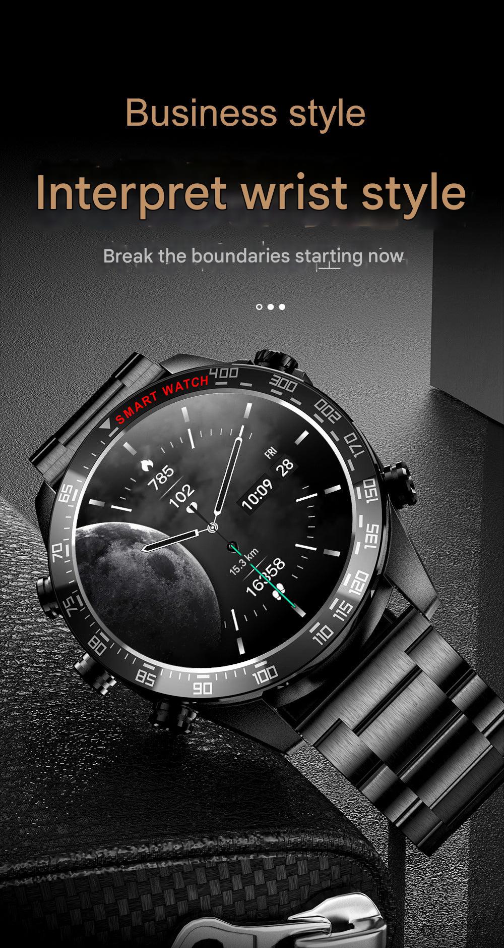 Smartwatch displaying notifications interface