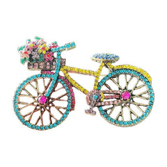 Creative accessory with bicycle brooch design image 2