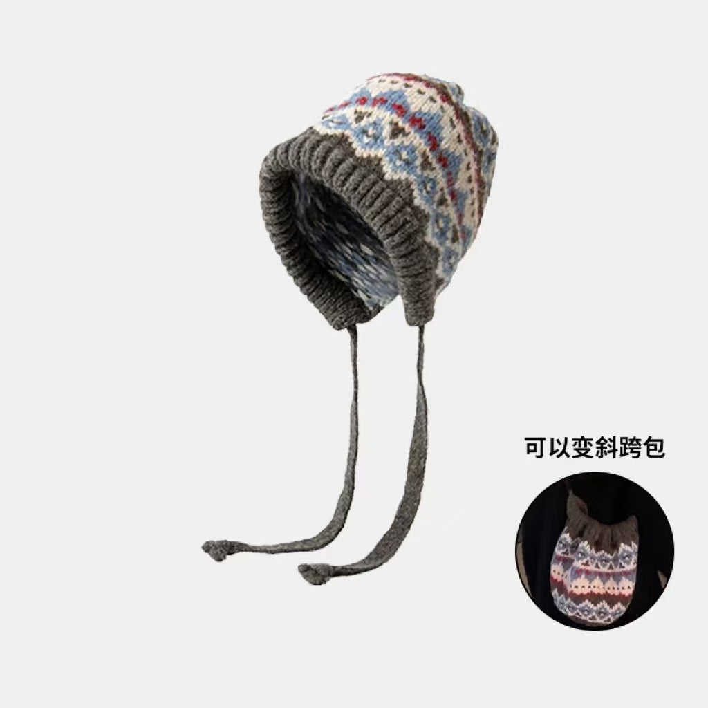 Beanie hat in blue for winter styles