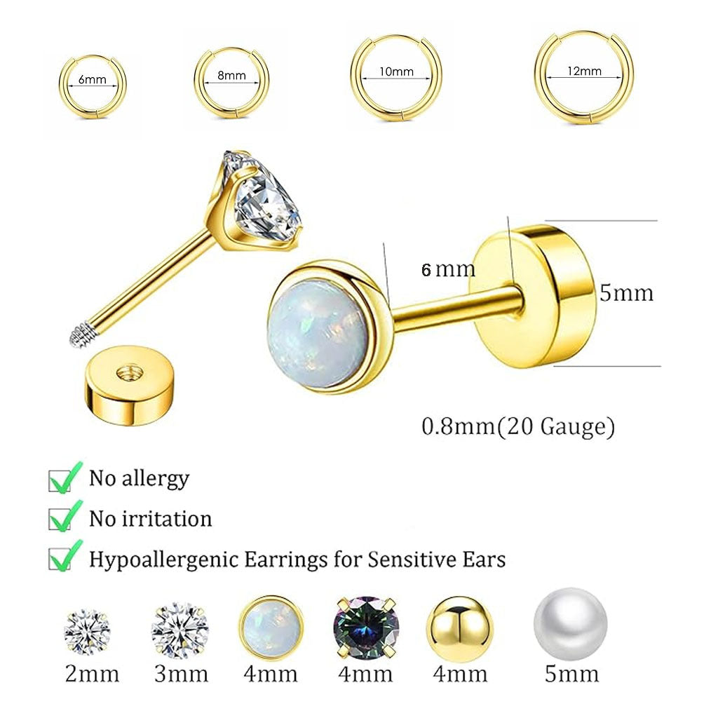 elegant geometric design of zirconia earrings