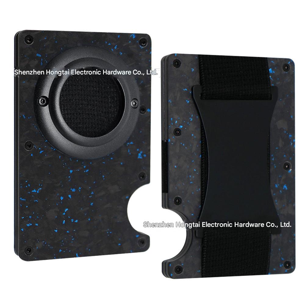 Various colours of aluminium wallet arranged
