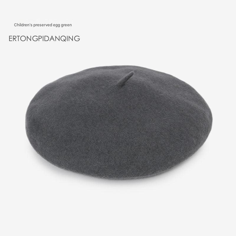 Kids wool beret hat image 4