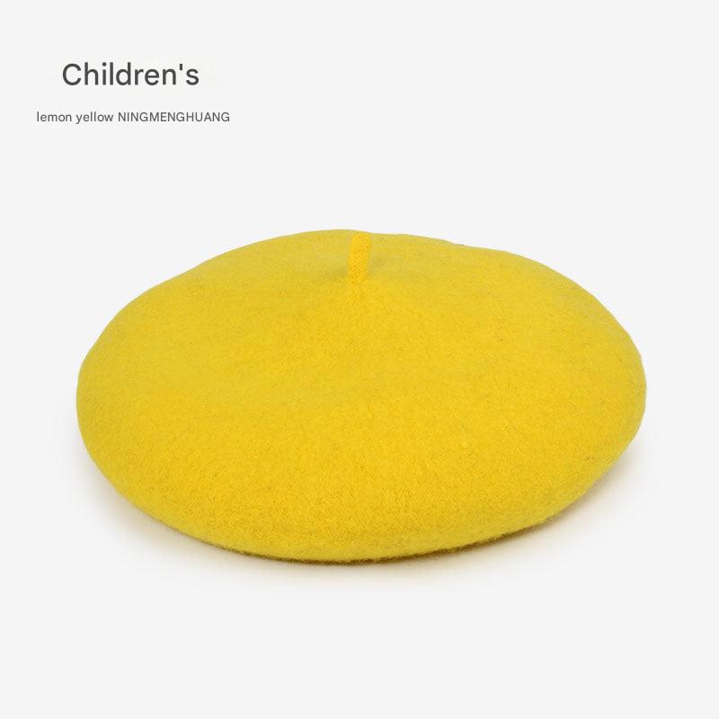 Kids wool beret hat image 7