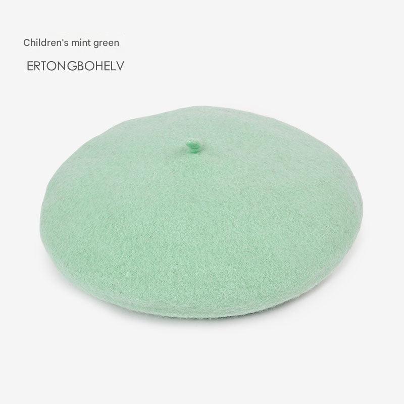 Kids wool beret hat image 4