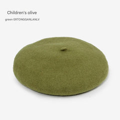 Kids wool beret hat image 7