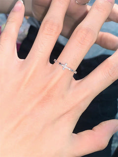 Stylish adjustable gold ring - image 8