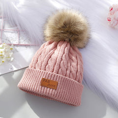 close up of soft acrylic kids beanie