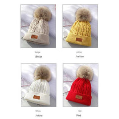 light pink winter beanie for girls