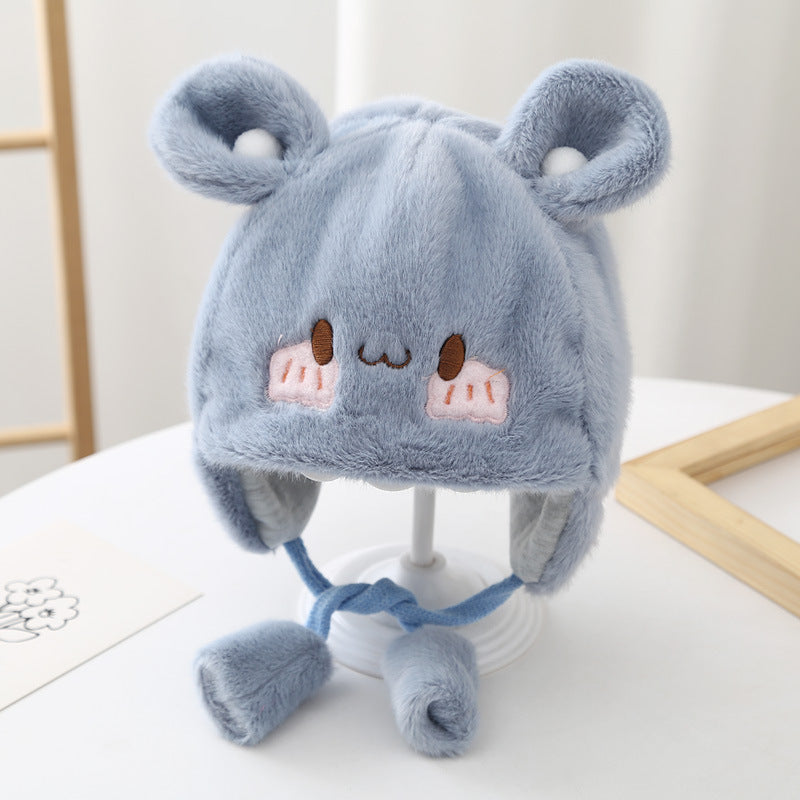 Adorable cartoon winter beanie for boys and girls
