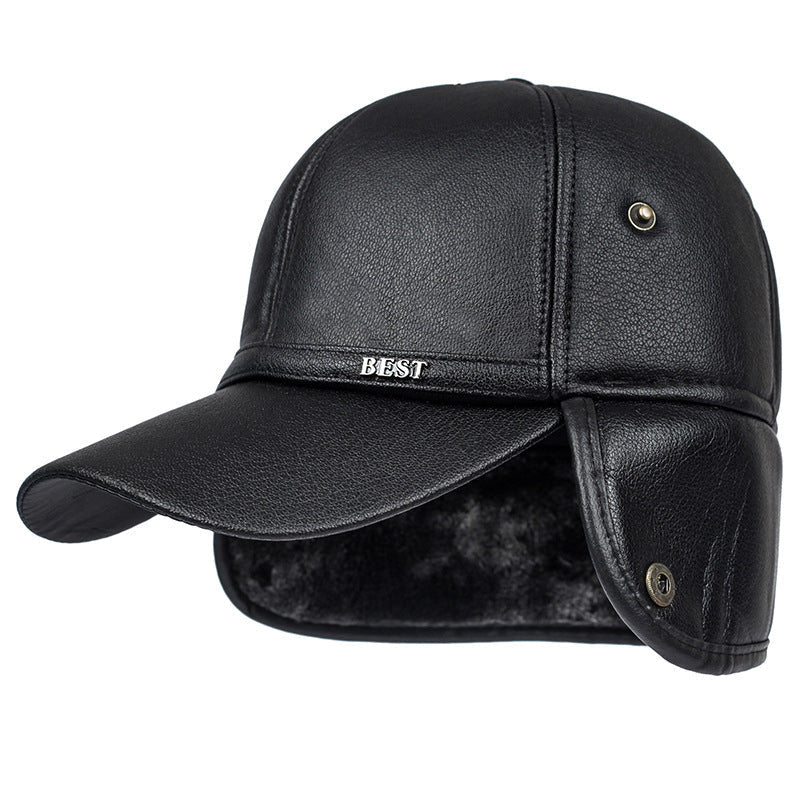 Men's winter baseball cap in grey