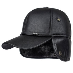 Men's winter baseball cap in grey