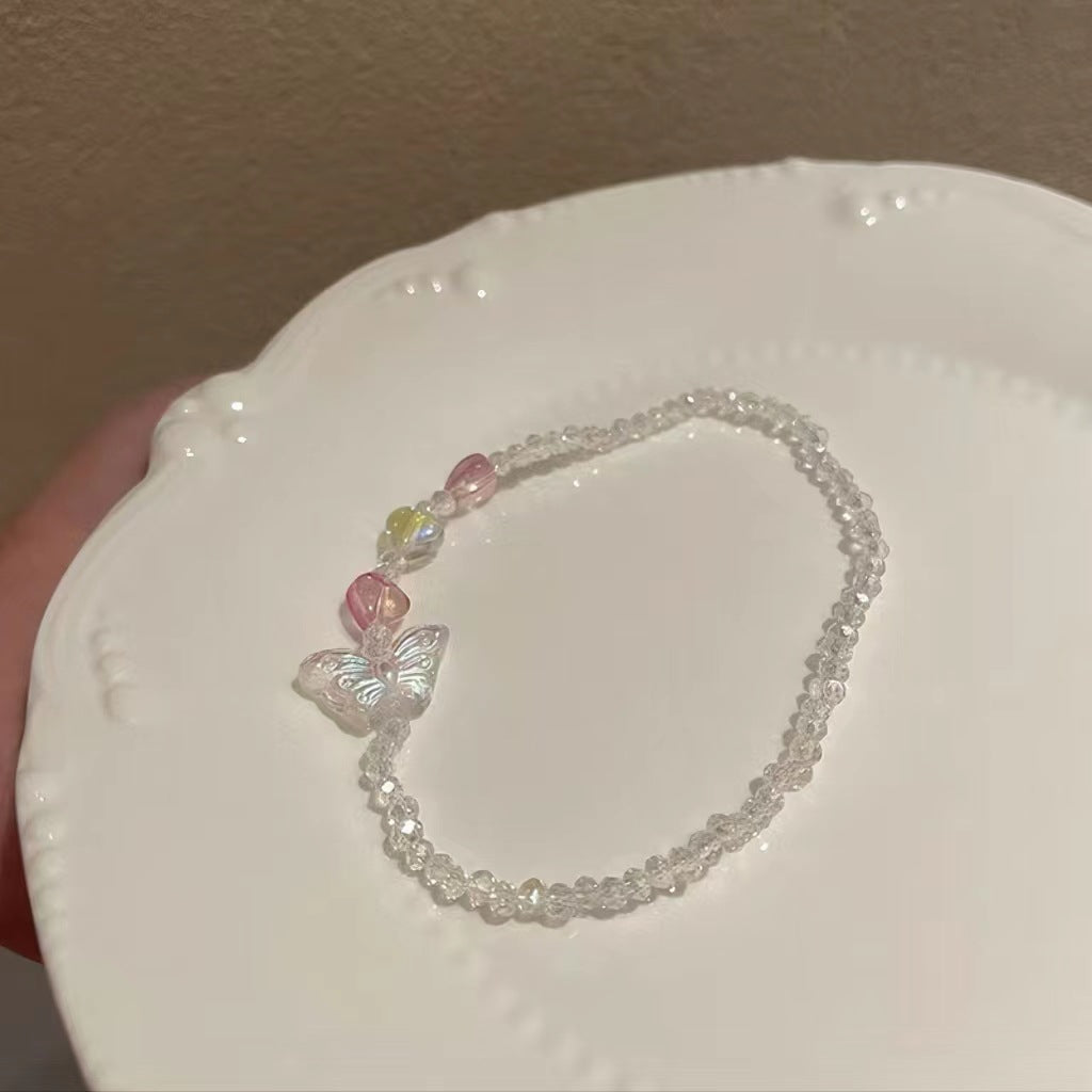 adjustable butterfly bracelet with vibrant colours