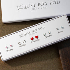 elegant S925 silver earrings in gift box image 1