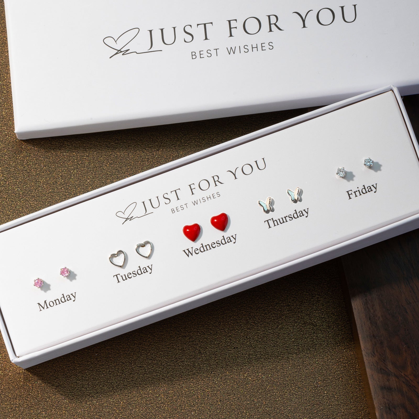 elegant S925 silver earrings in gift box image 1
