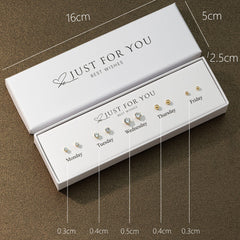 Cute Daisy Rabbit Stud Earrings in S925 Silver - Image 1
