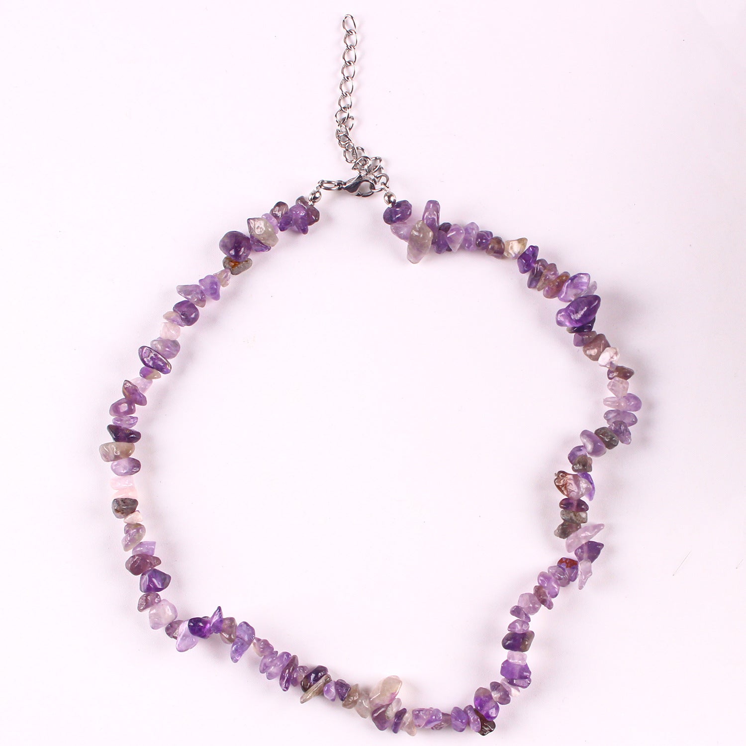 Handcrafted Bohemian necklace with natural stones