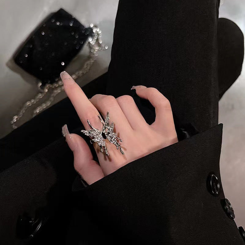 Chic Butterfly Open Ring for Women - Image 3