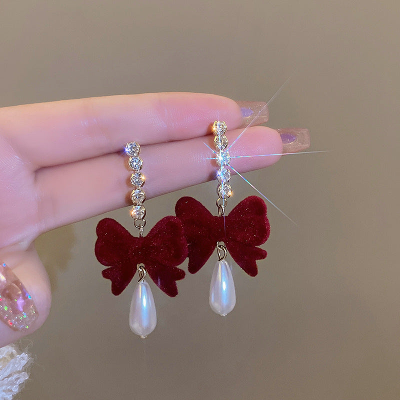 Luxury velvet earrings in gift-ready packaging