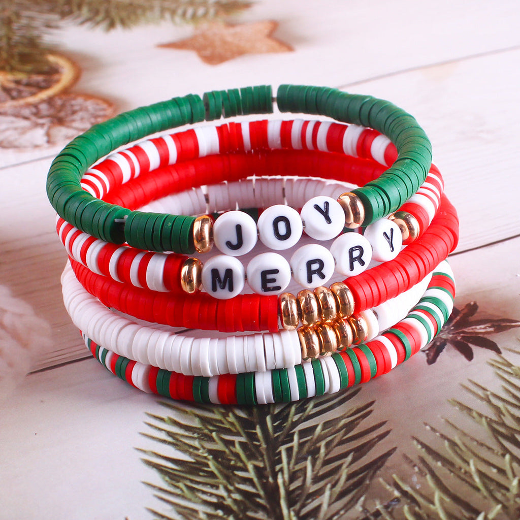 Elegant Handmade Soft Clay Beaded Bracelet Image 5