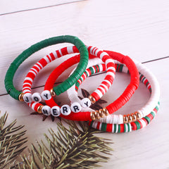 Elegant Handmade Soft Clay Beaded Bracelet Image 9