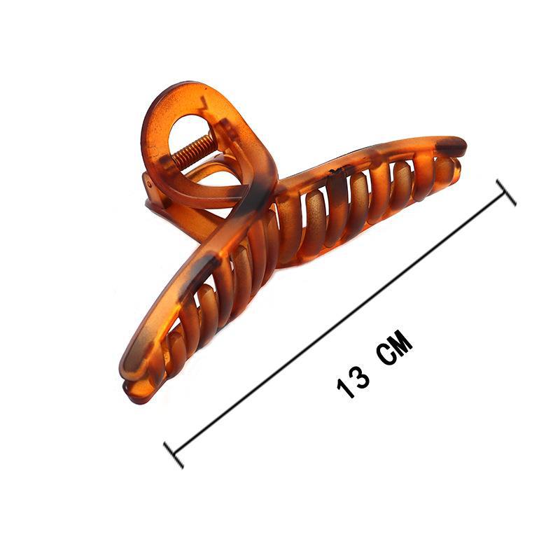 Various colour options for resin hair claw clips