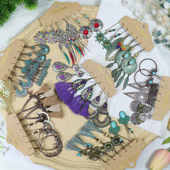 image of stylish alloy earrings