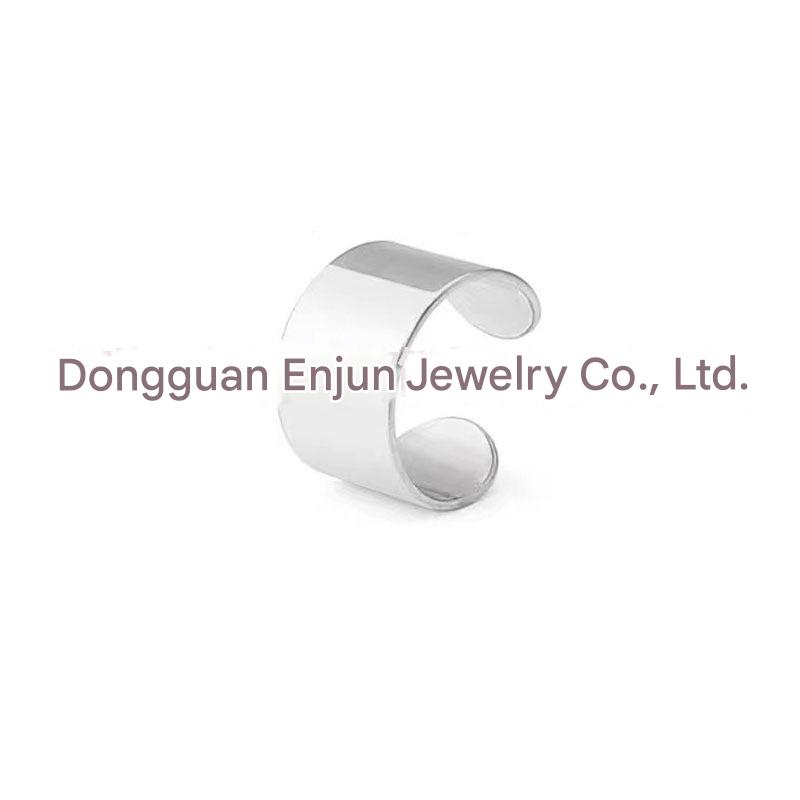 Close-up of stainless steel ear clips